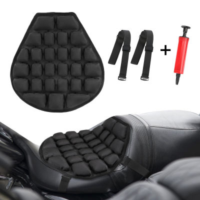 LEEPEE Motorcycle Air Seat Cushion Inflatable Air Pad Pressure Relief Ride Seat Cushion Cool Seat Cover Seat Sunscreen Mat