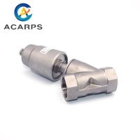 【YF】 1/2 inch 3/4 1inch Stainless Steel Pneumatic Seat Valve 16bar for Steam Gas Oil Normally Open / Closed