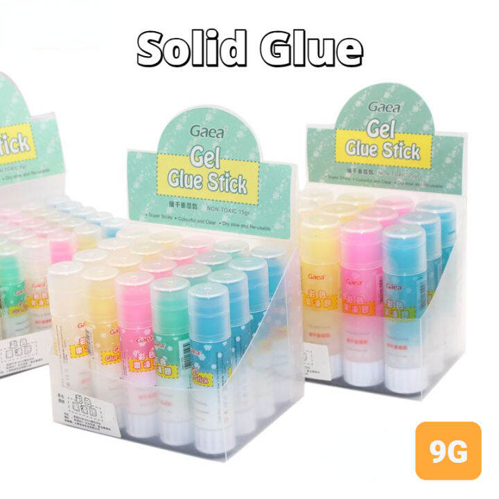 Solid Glue Stick PVA Bulk Solid Glue High Viscosity Glue Stick for School Student 9g/Piece