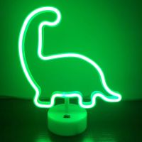 ♨◐✸ Dinosaur Neon Night Light Sign Wall Art Sign Night Lamp Xmas Birthday Gift Wedding Party Wall Hanging Neon Lamp Home Decor