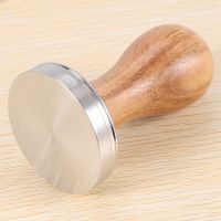 Espresso Tamper,Coffee Tamper Made Of High Stainless Steel and Real Wood Handle,Barista Tamper Including Tamper Mat