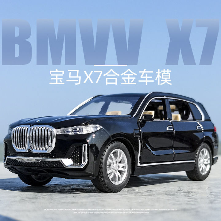 1-32-bmw-x7จำลองล้อแม็ก-suv-รถดึงกลับเด็กเสียงและแสงรุ่นปิดถนนของเล่น