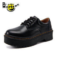 Dr.Martens Air Wair Martin Boots 8053รองเท้าแพลตฟอร์ม5หลุมรองเท้าหนังแท้รองเท้าลำลอง Crusty รุ่นรองเท้าผู้หญิง