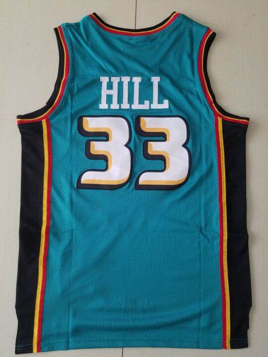 ready-stock-newest-hot-sale-mens-detroit-pistons-33-grant-hill-mitchell-ness-green-swingman-jersey