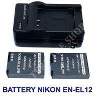 EN-EL12  ENEL12 แบตเตอรี่  แท่นชาร์จ  แบตเตอรี่พร้อมแท่นชาร์จสำหรับกล้องนิคอน Battery  Charger  Battery and Charger For Nikon COOLPIX A900,W300,S1100pj,S1200pj,AW120,AW130,P340,S9700s,S9900,Key Mission 170,360 BY TERB TOE SHOP