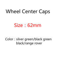 20ชิ้นล็อต62มิลลิเมตร63มิลลิเมตรสีดำสีเงินสีเขียวศูนย์ล้อหมวกสัญลักษณ์ตราฮับหมวกสำหรับแลนด์โรเวอร์ Range Rover