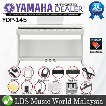 Yamaha P-145 88 Key Digital Piano with KB01 Keyboard Bench - Black (P145) -  LBS Music World Malaysia