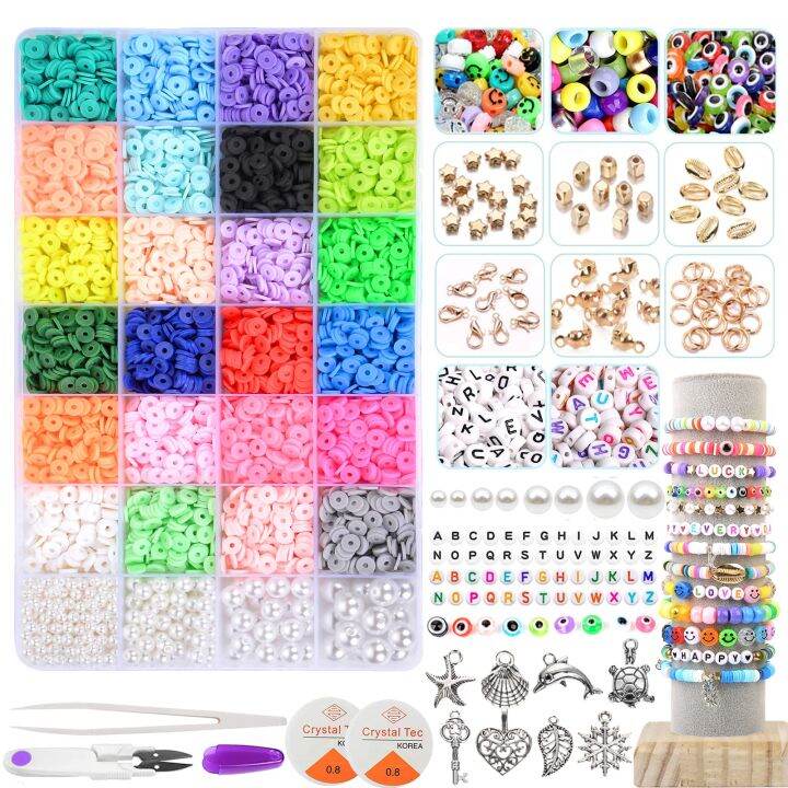 7200pcs-box-6mm-clay-bracelet-beads-for-jewelry-making-kit-flat-round-polymer-clay-heishi-beads-diy-handmade-accessories-work-safety-lights