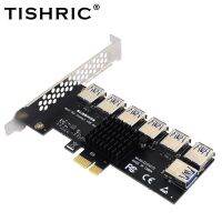 {Bishop Belle} Tishric Gold Pcie Pci-e Riser Card 1ถึง4 Usb 3.0 Multiplier Hub X16 Pci Express 1x อะแดปเตอร์16x สำหรับ Bitcoin Eth Mining Miner-สายฮาร์ดแวร์พีซีแอมป์;