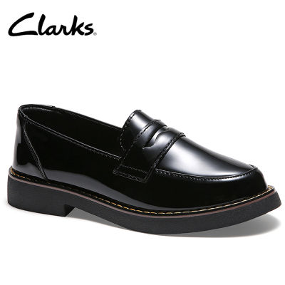 Clarks_ รองเท้าลำลองสตรี Shaylin Step Navy สิทธิบัตร/หนังผสมบาร์