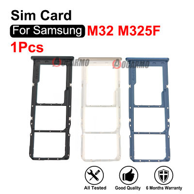 ซิมการ์ดสำหรับ Samsung Galaxy M32 SM-M325F M325 ถาดซิมผู้ถือ MicroSD Nano Slot Replacement Part-fbgbxgfngfnfnx