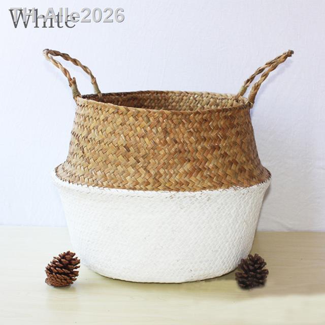 woven-basket-rattan-hanging-pot-dirty-hamper-storage-holder-organizer