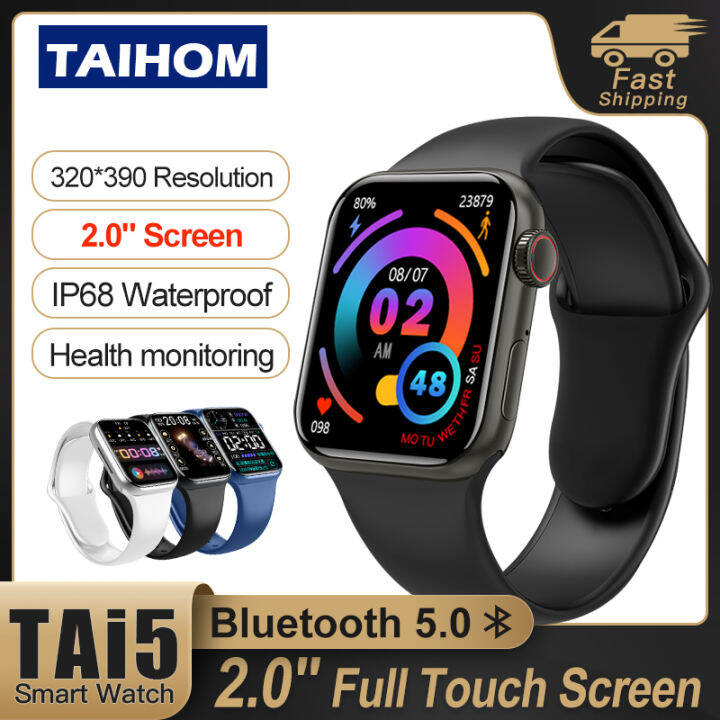 TAIHOM 2.0 Inch Smart Watch Men Women Smartwatch NFC Big screen Custom ...