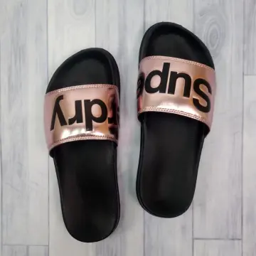 Rose gold superdry online sliders