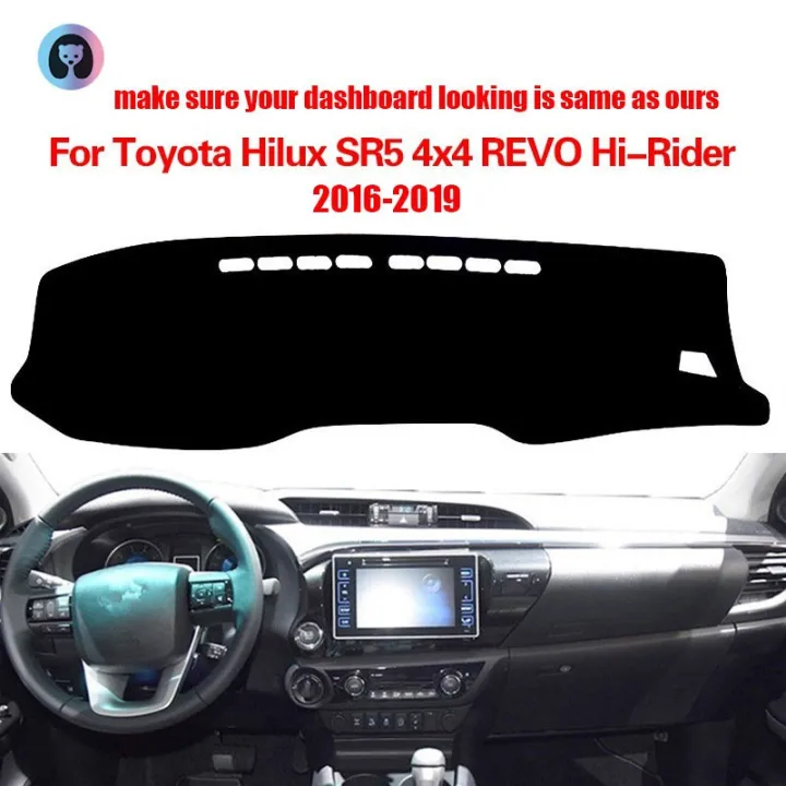 huiyisunny Car Dashboard Cover Mat Pad For Toyota Fortuner Hilux SR5