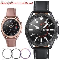 Bezel Ring Cover rhombus/wave for samsung Galaxy watch5/4 4 Classic watch case protector 40mm 44mm 42mm 46mm Bumper Accessories