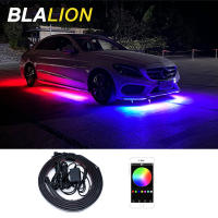 Car Chassis Lights LED Underglow Kit 12V Neon Lamp Underbody Lighting LED Atmosphere Light Sound Control APP RGB Flexible Strips