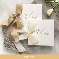 Wedding Vow Books Card Set Rustic Mariage Memories Decoration Invite Gift Communi His And Her Bride Groom Bridal Shower Booklets