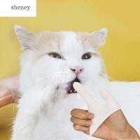 SHENY แปรงสีฟันแบบนิ่มสำหรับทำความสะอาดฟันแบบพกพา,แปรงสีฟันการล้างยืดหยุ่นสำหรับใช้ในทำความสะอาดปากแมวอุปกรณ์สัตว์เลี้ยงสัตว์เลี้ยงแปรงฟัน