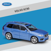 1:36 VOLVO XC90 SUV โลหะผสมโลหะหรูหรารถดึงกลับรถสำหรับของเล่นเด็กพร้อมคอลเลกชัน Gift