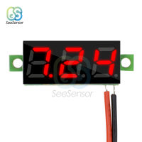 0.28นิ้ว Dc 0-100V 12V Mini Led เครื่องวัดแรงดันไฟฟ้าแบบดิจิตอลมิเตอร์วัดกระแสไฟโวลต์จอภาพสีแดงสีเขียวสีฟ้าสีเหลืองสีขาว