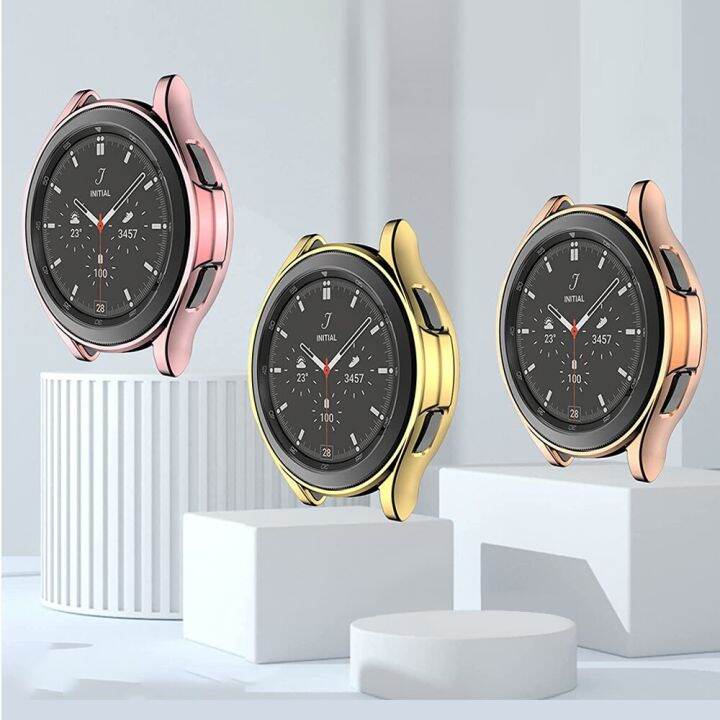 เคสสำหรับ-samsung-galaxy-watch-4แบบคลาสสิกซิลิโคนกันกระแทกและตัวป้องกัน-watch4เคส-galaxy-46มม-42มม-2021