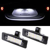 AutoAccessories 2 PCS DC 12V 3W 150LM 6000K LED License Plate Light 18LEDs SMD-3528 Bulbs Lamps for Ford Mustang 2010-2014