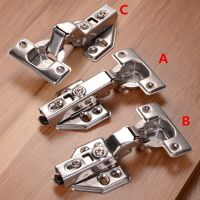 Removable Hydraulic Stainless Steel Cabinet Hinges Cupboard Door Hinge Damper Buffer Soft Close For Furniture Hardware Door Hardware Locks