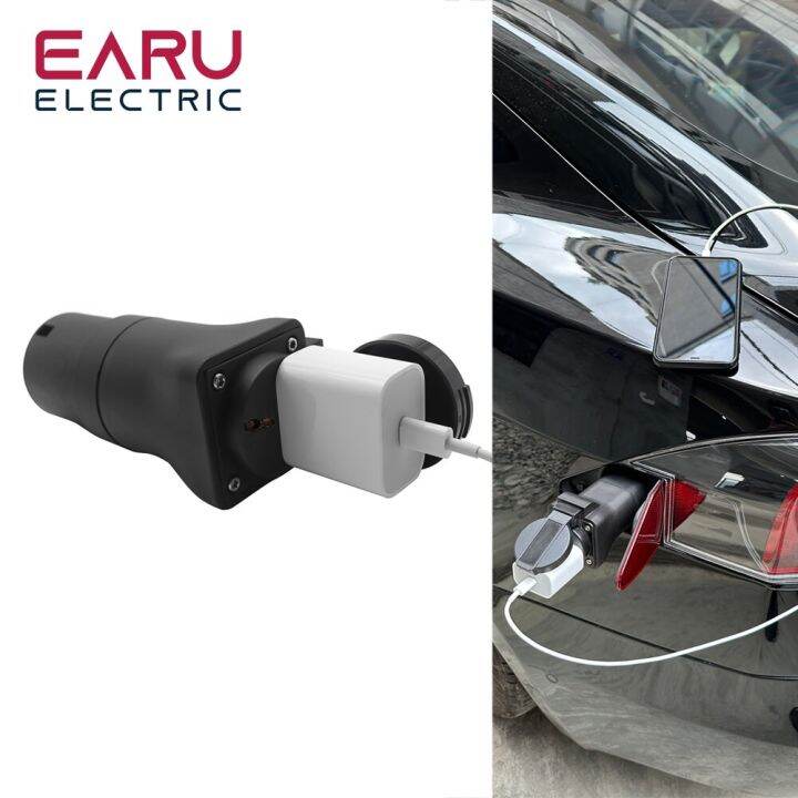 electric-vehicle-side-discharge-plug-ev-type2-16a-charger-cable-with-eu-socket-outdoor-power-station-need-car-support