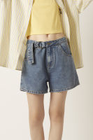 ESP กางเกงยีนส์ขาสั้นแต่งเข็มขัด ผู้หญิง| Denim Shorts with Belt | 5972