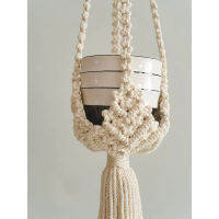 [Foocome] สีต่างๆ Macrame พืชแขวนแนวตั้งชาวไร่สวนตกแต่งของขวัญสำหรับคนรักพืชพิเศษยาวแขวนแขวนผู้ถือหม้อ