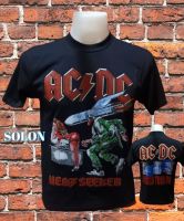 เสื้อวง AC DC วงดนตรีร็อค ไม่มีตะเข็บข้าง คอฟิต ป้ายUSA เสื้อวินเทจ เสื้อผู้ชาย เสื้อทัวร์ วงร็อคต่างประเทศ