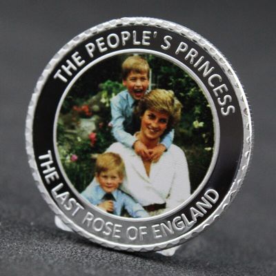 เหรียญที่ระลึกคนดังจากสหราชอาณาจักรสำหรับตกแต่งเหรียญ Diana เจ้าหญิงขายดีเหรียญของขวัญวันหยุดอันงดงาม