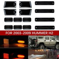 【ไฟหน้า】ชุดไฟหลังคาห้องโดยสาร LED 14ชิ้นแบบไดนามิกไฟ Repeater ไฟเลี้ยว Siganl สำหรับ H2 Hummer 2003-2009/Hummer H2 SUT 2005-2009