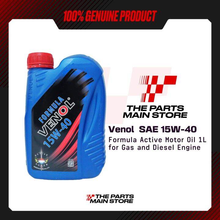 Venol Formula Active Motor Oil SAE 15W-40 1L for Gas and Diesel Engine ...