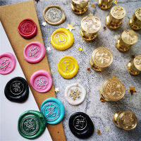 MINI ขี้ผึ้งแสตมป์ 12 มม.เส้นผ่านศูนย์กลาง 1.2 ซม.หัวทองเหลืองสดโลโก้ Cherry Blossom/ชานมไข่มุก/plante /สตรอเบอร์รี่/Knot เค้กซีลแสตมป์-Siogue