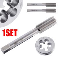 HSS 1/2-28 UNEF 5/8-24 UNEF Hand Tap Round Die Cut Right Hand Tapping Tool Set For Machining The External Thread Cutting Tool