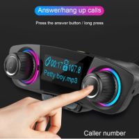 Car FM Transmitter Dual USB Fast Charger Wireless Handsfree Audio Receiving Car Kit TF Card MP3 Player Car Accessories