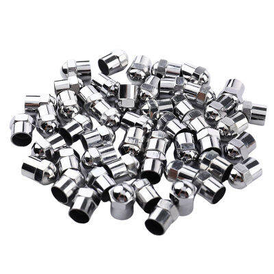 10 Pcs พลาสติกวาล์ว Cap ยานยนต์ยางวาล์ว Cap Hexagonal Chrome Plated Dust Cap พร้อมเครื่องซักผ้า ABS วาล์ว Cap Universal