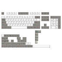 Taihao ALPS ABS วินเทจสีขาวสีเทา Doubleshots ปุ่มกดสำหรับ Diy Gaming Mechanical Keyboard Cubic OEM Profile