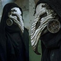 Steampunk Plague Doctor หน้ากากคอสเพลย์จมูกยาวนกจะงอยปาก Latex หน้ากาก Carnival Masquerade ฮาโลวีนเครื่องแต่งกาย Props