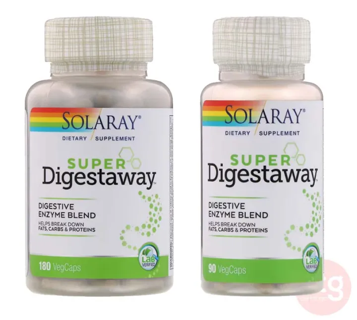 Solaray Super Digestaway Digestive Enzyme Blend 90 Or 180 VegCaps ...