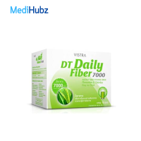 Vistra DT Daily Fiber 7000 mg เครื่องดื่มใยอาหาร สำเร็จรูป ชนิดผง ไฟเบอร์ ไม่มีกลิ่น จำนวน 1 กล่อง บรรจุ 10 ซอง 11631