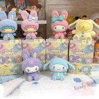 【Ready Stock】 ✢ C30 Sanrio Famous Rabbit Series Doll Blind Box Melody Cartoon Kuromi Cinnamoroll Hand-Made Desktop Decoration Gift
