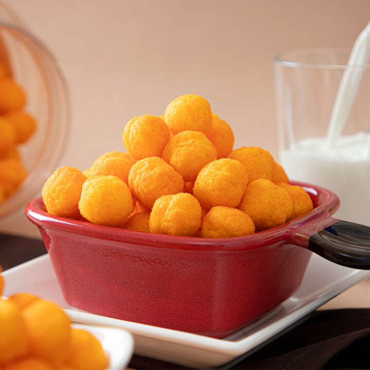 Korea imported Nobran and Cheddar cheese balls in barreled 370g drama