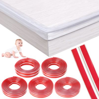 ✱卍㍿ Transparent PVC Baby Protection Strip With Double-Sided Tape Anti-Bumb Kids Safety Table Edge Furniture Guard Corner Protectors