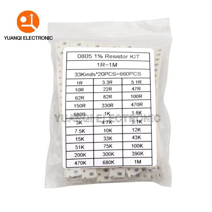 660pcs-0603-0805-1206-1-smd-chip-resistor-assorted-kit-1r-1m-ohm-33valuesx20pcs-660pcs-resistance-sample-set