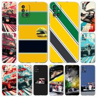 Ayrton Senna F1 Phone Case For Samsung Galaxy A51 A71 A21S A12 A11 A31 A41 A52 A32 5G A72 A01 A02S Soft Silicone Clear Cover