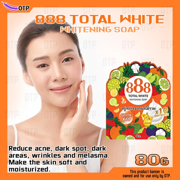 Original Total White Whitening Soap 80g 10x Intensive Whitening with