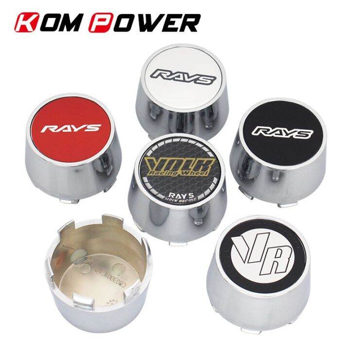 4pcs 63/59mm clip volk rays logo sticker center cap for rims rays